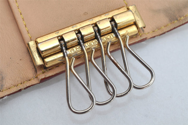 Auth Louis Vuitton Monogram Multicolor Multicles 4 Key Case M60043 White 1689K