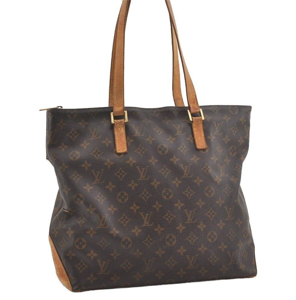 Authentic Louis Vuitton Monogram Cabas Mezzo Shoulder Tote Bag M51151 LV 1690J