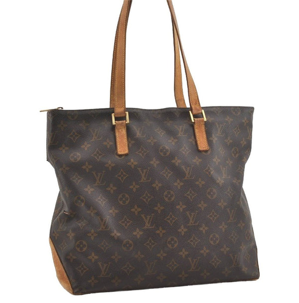 Authentic Louis Vuitton Monogram Cabas Mezzo Shoulder Tote Bag M51151 LV 1690J