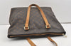 Authentic Louis Vuitton Monogram Cabas Mezzo Shoulder Tote Bag M51151 LV 1690J