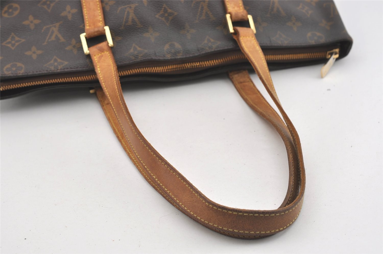 Authentic Louis Vuitton Monogram Cabas Mezzo Shoulder Tote Bag M51151 LV 1690J