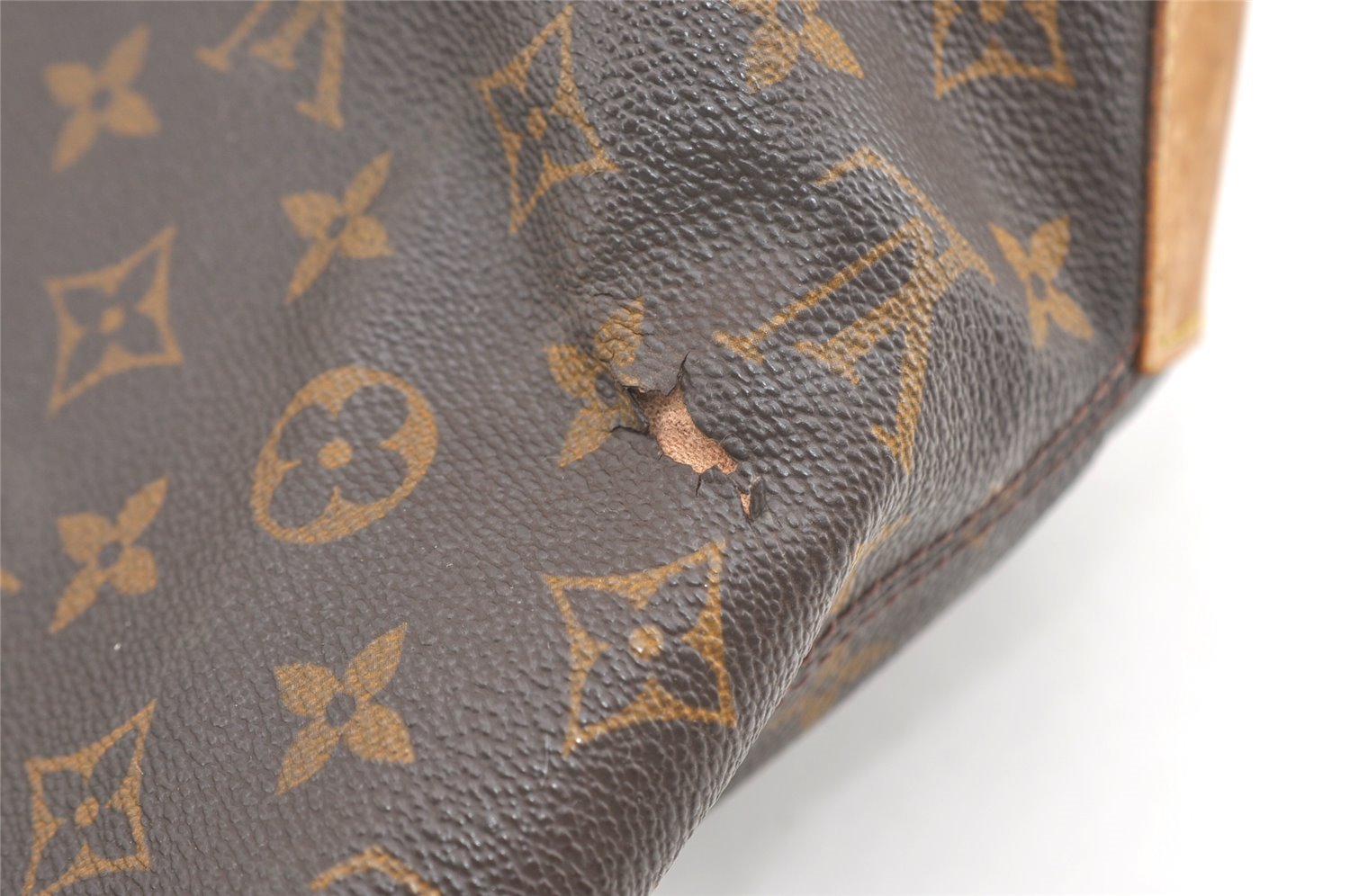 Authentic Louis Vuitton Monogram Cabas Mezzo Shoulder Tote Bag M51151 LV 1690J