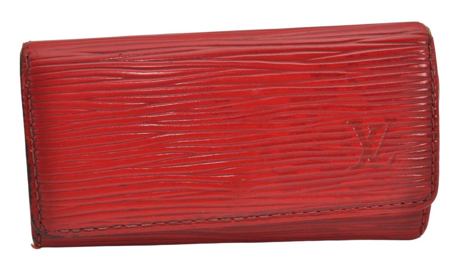 Authentic Louis Vuitton Epi Multicles 4 Key Case Red M63827 LV 1690K
