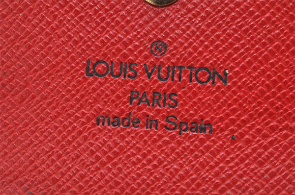 Authentic Louis Vuitton Epi Multicles 4 Key Case Red M63827 LV 1690K