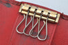 Authentic Louis Vuitton Epi Multicles 4 Key Case Red M63827 LV 1690K
