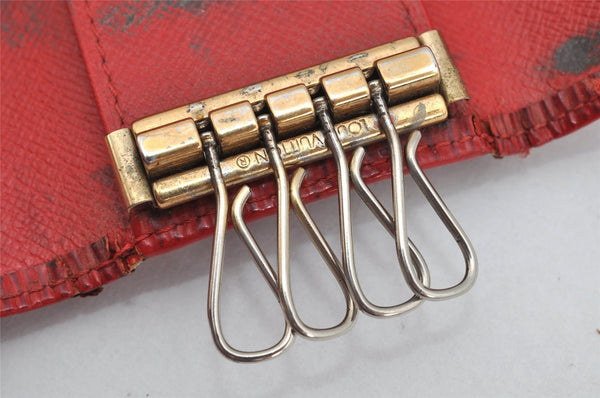 Authentic Louis Vuitton Epi Multicles 4 Key Case Red M63827 LV 1690K