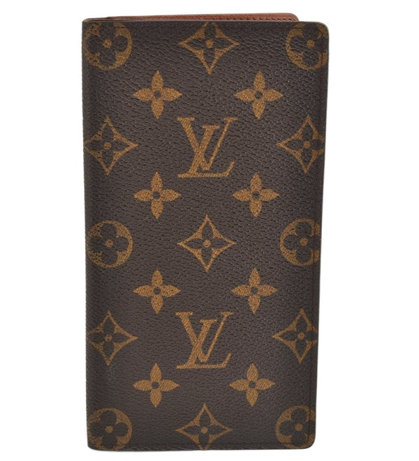 Authentic Louis Vuitton Monogram Porte Valeurs Cartes Credit M61823 Wallet 1691K