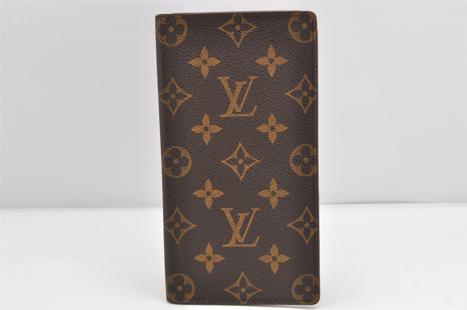 Authentic Louis Vuitton Monogram Porte Valeurs Cartes Credit M61823 Wallet 1691K