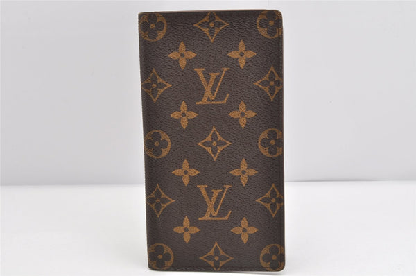 Authentic Louis Vuitton Monogram Porte Valeurs Cartes Credit M61823 Wallet 1691K