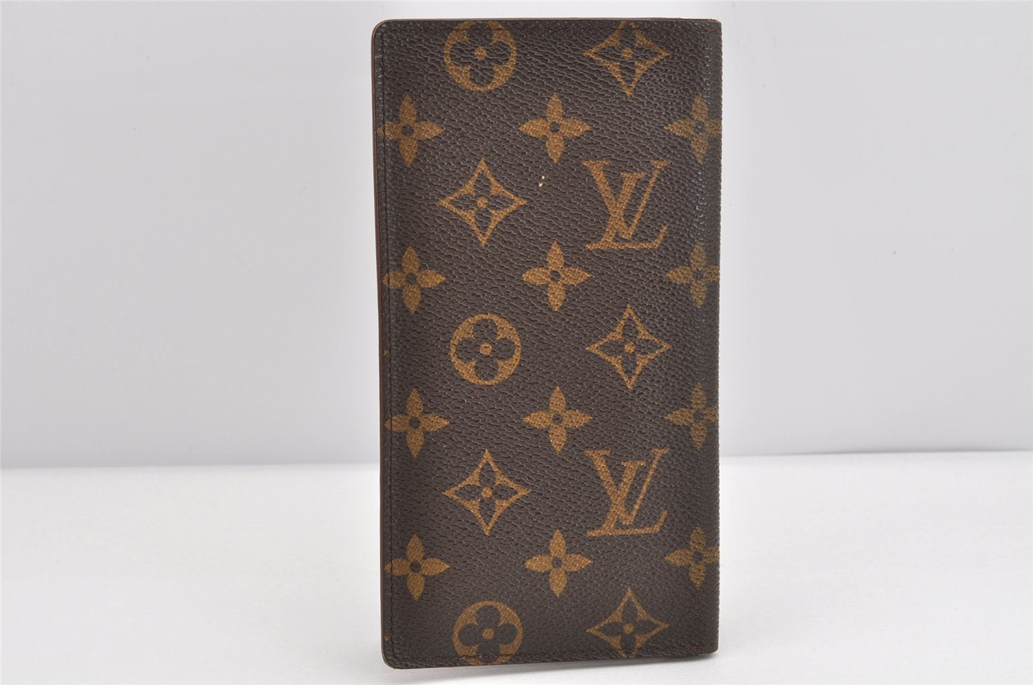 Authentic Louis Vuitton Monogram Porte Valeurs Cartes Credit M61823 Wallet 1691K