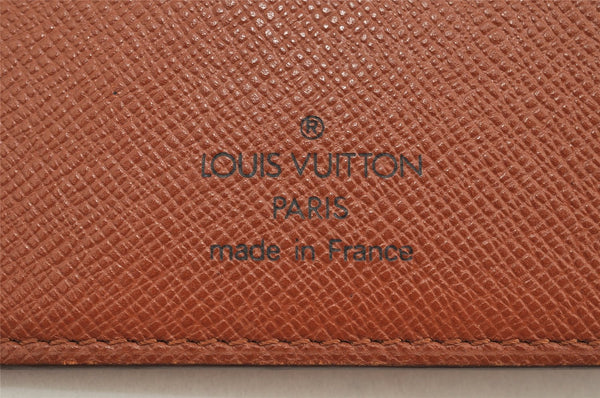 Authentic Louis Vuitton Monogram Porte Valeurs Cartes Credit M61823 Wallet 1691K