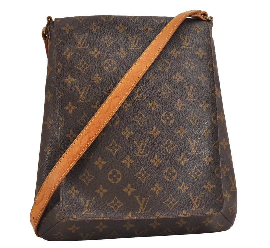 Authentic Louis Vuitton Monogram Musette Shoulder Cross Body Bag M51256 LV 1692J