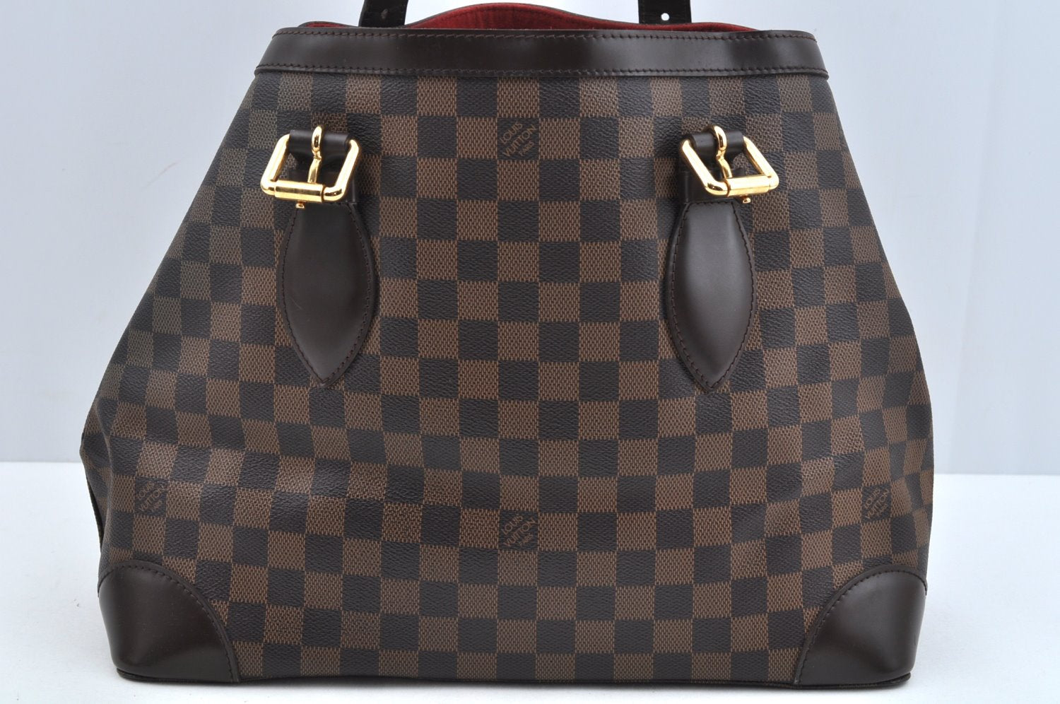 Authentic Louis Vuitton Damier Hampstead MM Shoulder Tote Bag N51204 Junk 1693J