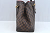 Authentic Louis Vuitton Damier Hampstead MM Shoulder Tote Bag N51204 Junk 1693J