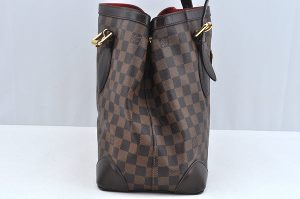 Authentic Louis Vuitton Damier Hampstead MM Shoulder Tote Bag N51204 Junk 1693J