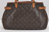 Authentic Louis Vuitton Monogram Batignolles Horizontal Tote Bag M51154 LV 1694J