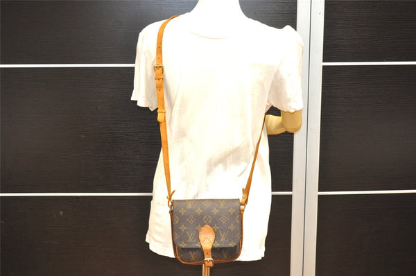 Authentic Louis Vuitton Monogram Cartouchiere PM Shoulder Bag Old Model 1695I