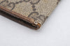 Authentic GUCCI Vintage Long Wallet Purse GG PVC Leather Brown 1695K