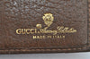 Authentic GUCCI Vintage Long Wallet Purse GG PVC Leather Brown 1695K