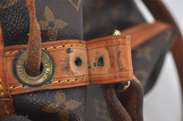 Authentic Louis Vuitton Monogram Noe Shoulder Drawstring Bag M42224 LV 1696I