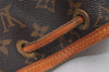 Authentic Louis Vuitton Monogram Noe Shoulder Drawstring Bag M42224 LV 1696I