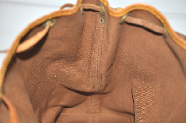 Authentic Louis Vuitton Monogram Noe Shoulder Drawstring Bag M42224 LV 1696I