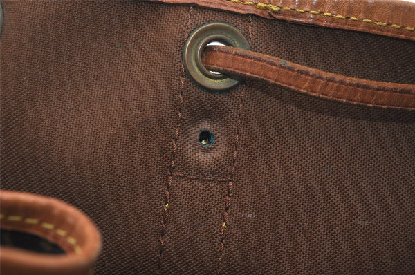 Authentic Louis Vuitton Monogram Noe Shoulder Drawstring Bag M42224 LV 1696I