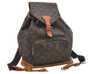 Authentic Louis Vuitton Monogram Montsouris GM Backpack M51135 Junk 1696J