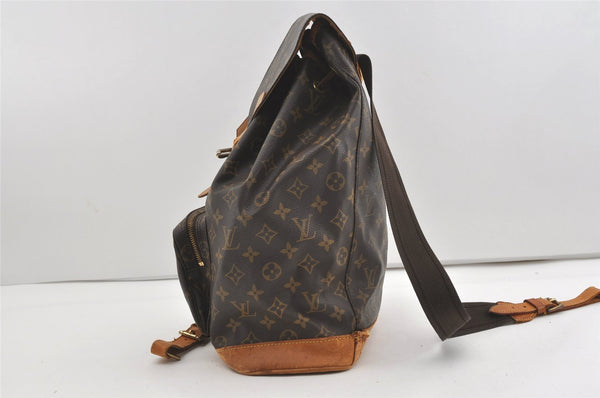 Authentic Louis Vuitton Monogram Montsouris GM Backpack M51135 Junk 1696J