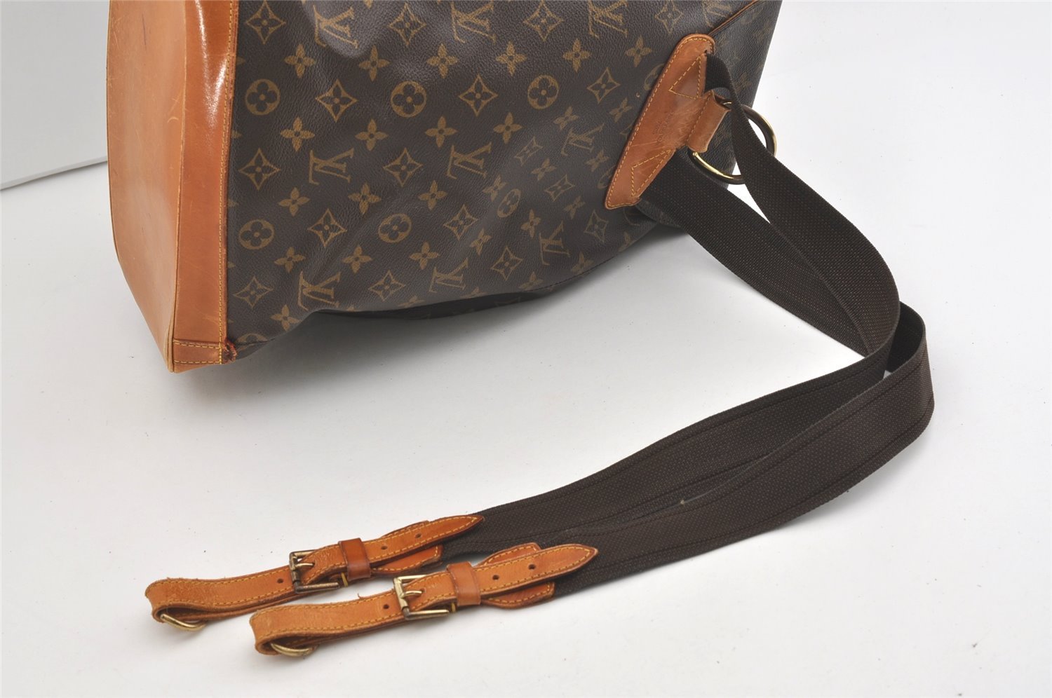 Authentic Louis Vuitton Monogram Montsouris GM Backpack M51135 Junk 1696J