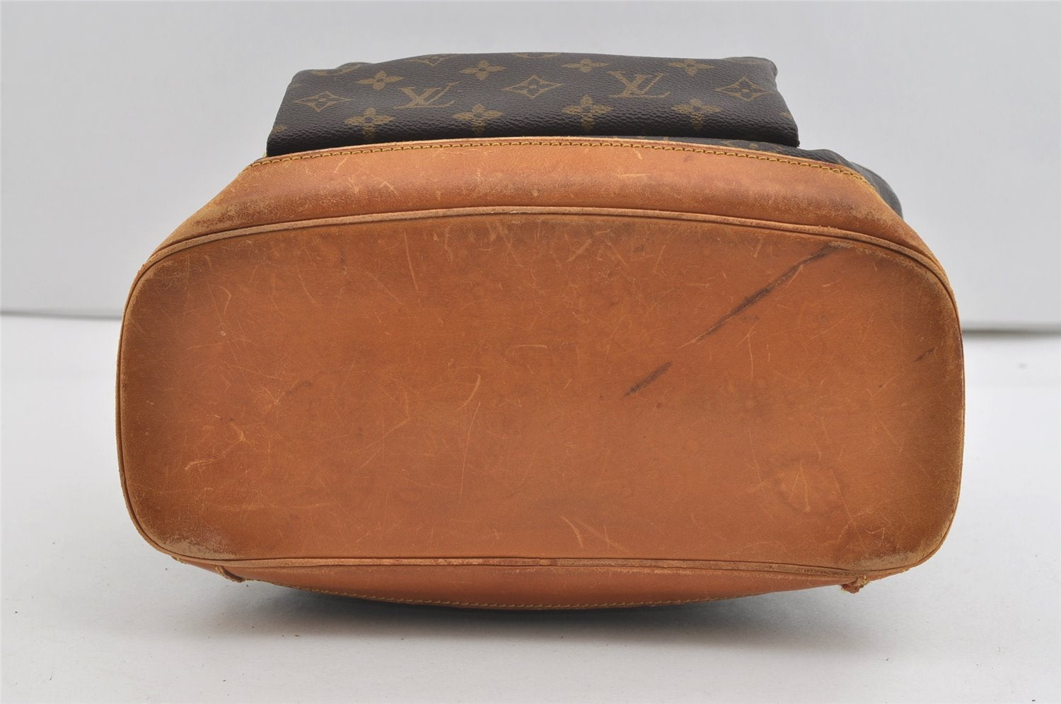 Authentic Louis Vuitton Monogram Montsouris GM Backpack M51135 Junk 1696J