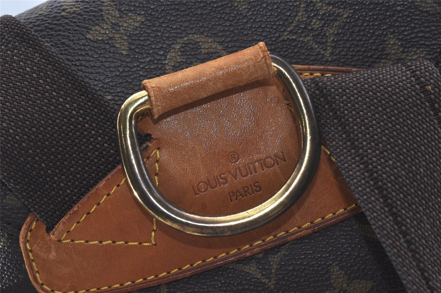 Authentic Louis Vuitton Monogram Montsouris GM Backpack M51135 Junk 1696J