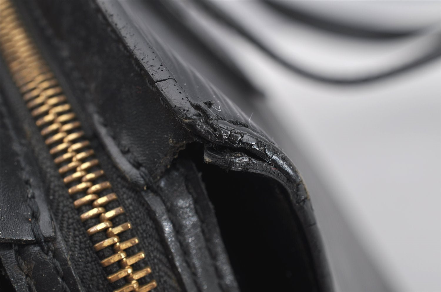 Auth Louis Vuitton Epi Saint Jacques Shopping Shoulder Bag Black M52262 LV 1699I