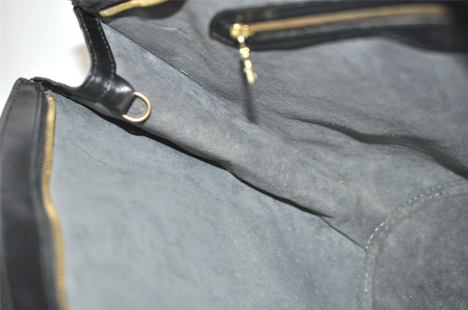 Auth Louis Vuitton Epi Saint Jacques Shopping Shoulder Bag Black M52262 LV 1699I