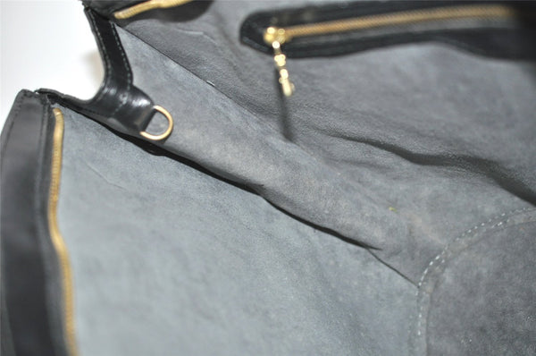 Auth Louis Vuitton Epi Saint Jacques Shopping Shoulder Bag Black M52262 LV 1699I