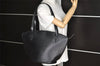 Auth Louis Vuitton Epi Saint Jacques Shopping Shoulder Bag Black M52262 LV 1699I