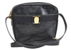 Authentic Salvatore Ferragamo Vara Shoulder Cross Bag Leather Navy Blue SF 1699K