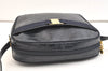 Authentic Salvatore Ferragamo Vara Shoulder Cross Bag Leather Navy Blue SF 1699K