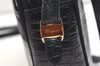 Authentic Salvatore Ferragamo Vara Shoulder Cross Bag Leather Navy Blue SF 1699K