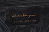 Authentic Salvatore Ferragamo Vara Shoulder Cross Bag Leather Navy Blue SF 1699K
