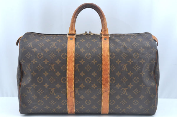 Authentic Louis Vuitton Monogram Keepall 45 Travel Boston Bag M41428 LV 1700I