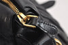 Authentic PRADA Gaufre 2Way Shoulder Hand Bag Leather Black 1700K