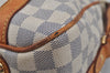 Authentic Louis Vuitton Damier Azur Stresa PM Shoulder Bag N42220 LV 1701J
