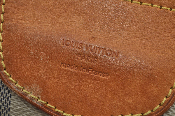 Authentic Louis Vuitton Damier Azur Stresa PM Shoulder Bag N42220 LV 1701J