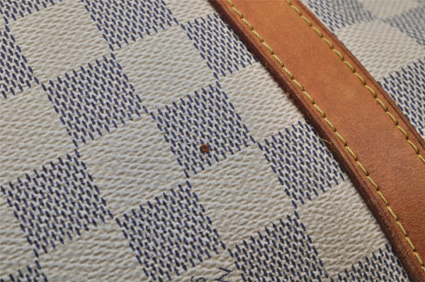 Authentic Louis Vuitton Damier Azur Stresa PM Shoulder Bag N42220 LV 1701J