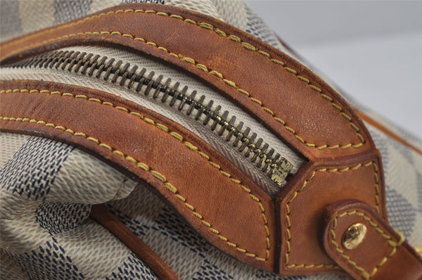 Authentic Louis Vuitton Damier Azur Stresa PM Shoulder Bag N42220 LV 1701J