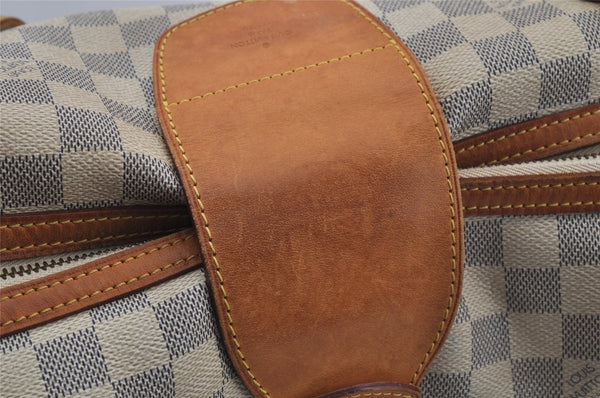 Authentic Louis Vuitton Damier Azur Stresa PM Shoulder Bag N42220 LV 1701J