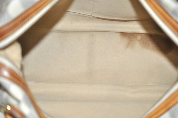 Authentic Louis Vuitton Damier Azur Stresa PM Shoulder Bag N42220 LV 1701J