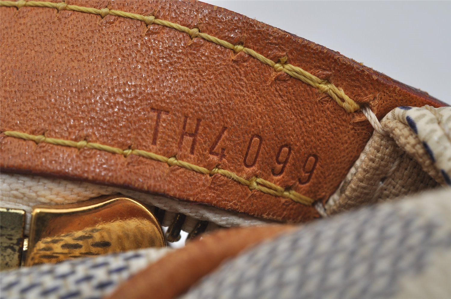 Authentic Louis Vuitton Damier Azur Stresa PM Shoulder Bag N42220 LV 1701J