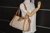Authentic Louis Vuitton Damier Azur Stresa PM Shoulder Bag N42220 LV 1701J